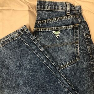Guess Vintage Women’s Acid Wash Blue Jeans